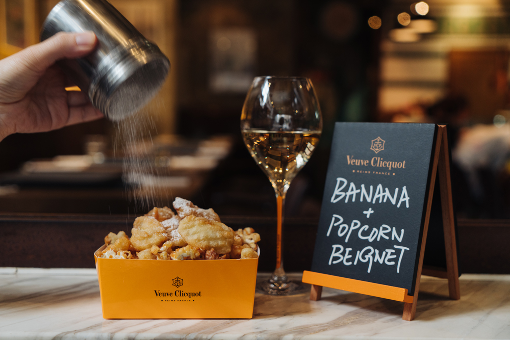 Banana and popcorn beignets at Metropolitain